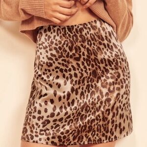 Leopard Print Mini Skirt